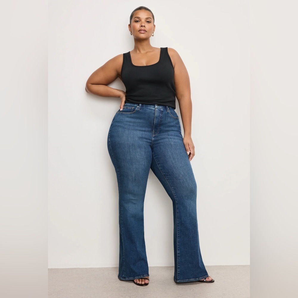 NWT Good American Good Classic Boot Indigo511 size 22